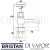 Bristan Art Deco Basin Taps Dimensions